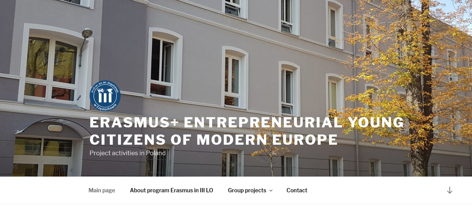 „Młodzi przedsiębiorczy obywatele nowoczesnej Europy” (Entrepreneurial Young Citizens of Modern Europe)